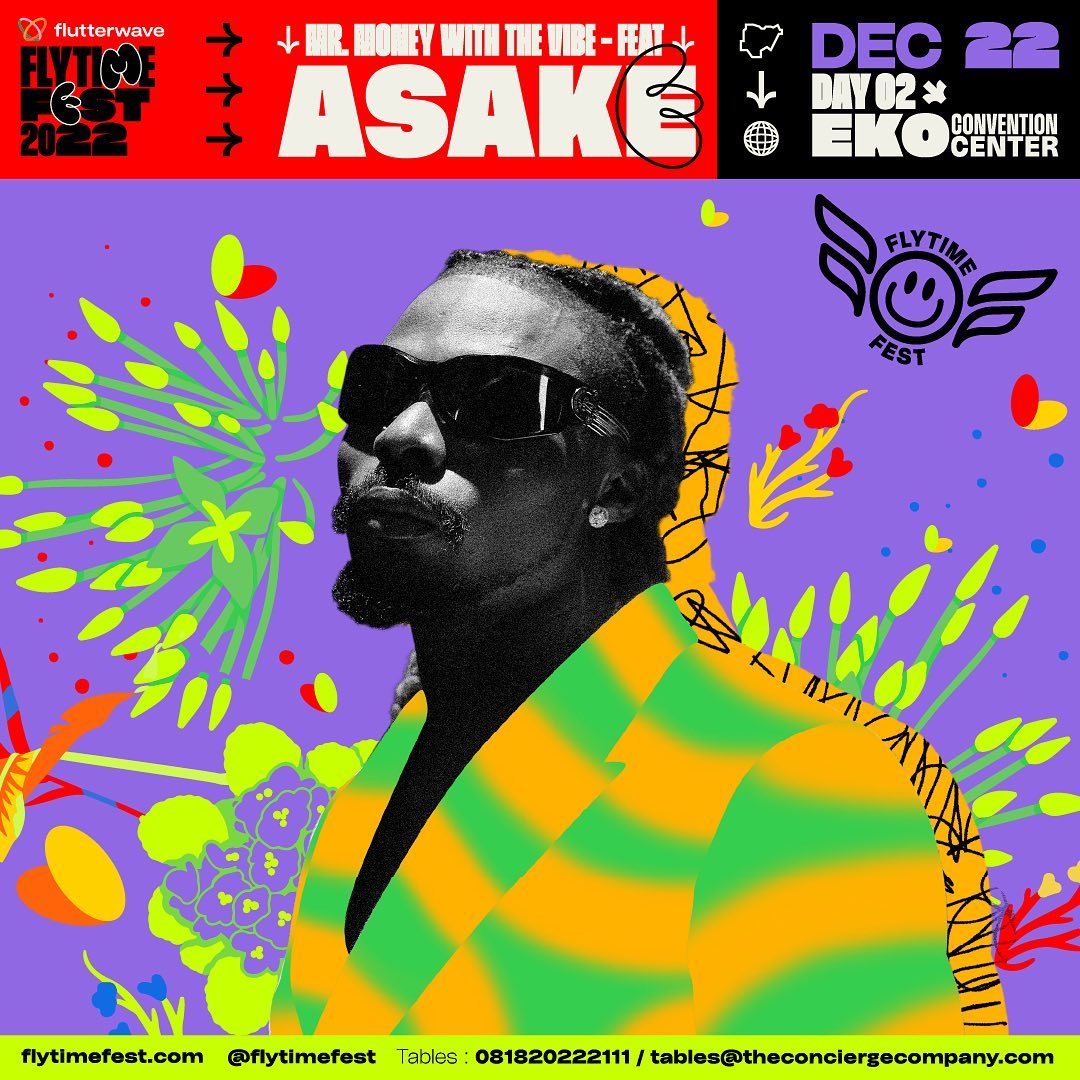Flutterwave Flytime Fest 2022: Asake Mr Money with the Vibe Concert this December | Buy Ticket