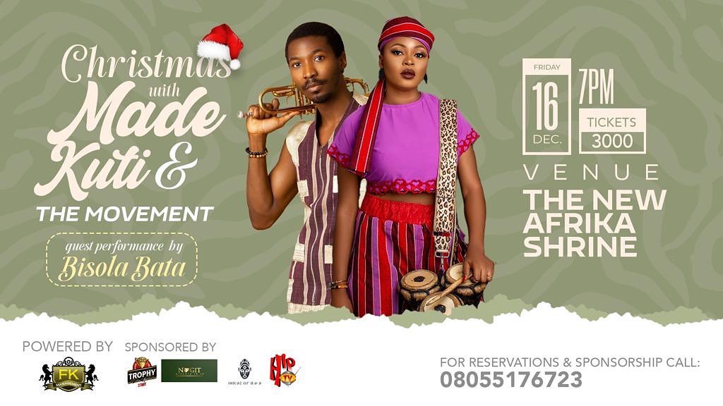 Christmas with Made Kuti & The Movement Live December 2022 lagos